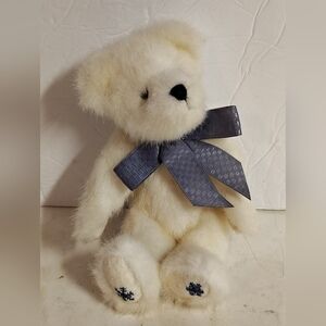 Boyds Bear Bean Teddy Bear 1988-2001 Snowflakes Embroidered 8"